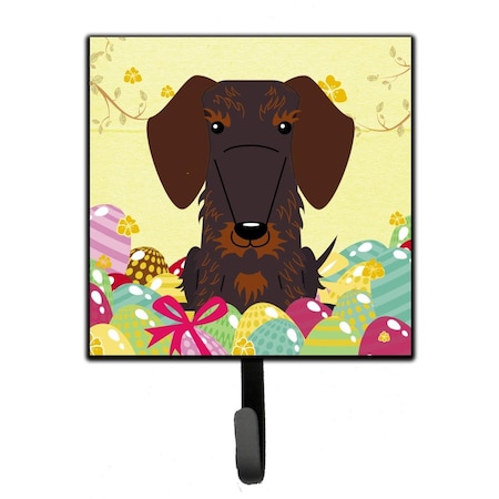 Carolines Treasures Easter Eggs Wire Haired Dachshund Chocolate Leash or Key Holder BB6129SH4